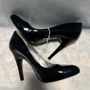 Mossimo Black Women's Heels Slip-On's Size 10 Vintage 2000"s Y2K NEW Glamour